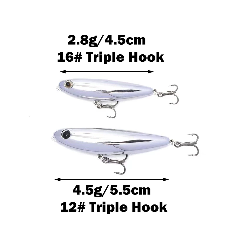 Novo 4.5g mini wobblers lápis  - Fishing Lure Soft Plastic avaliação e preço