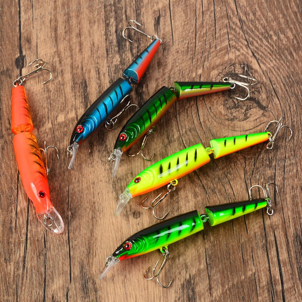 5 peças de Iscas Flutuantes Ti - Fishing Lure Jerkbait avaliação e preço
