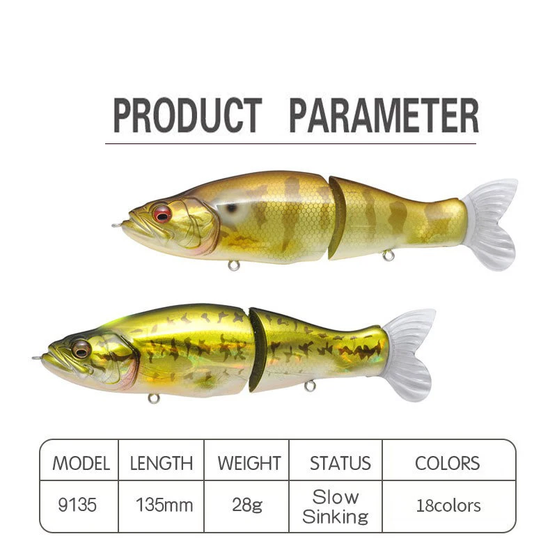 Isca Artificial Swimbait 135mm - Fishing Lure Jerkbait avaliação e preço