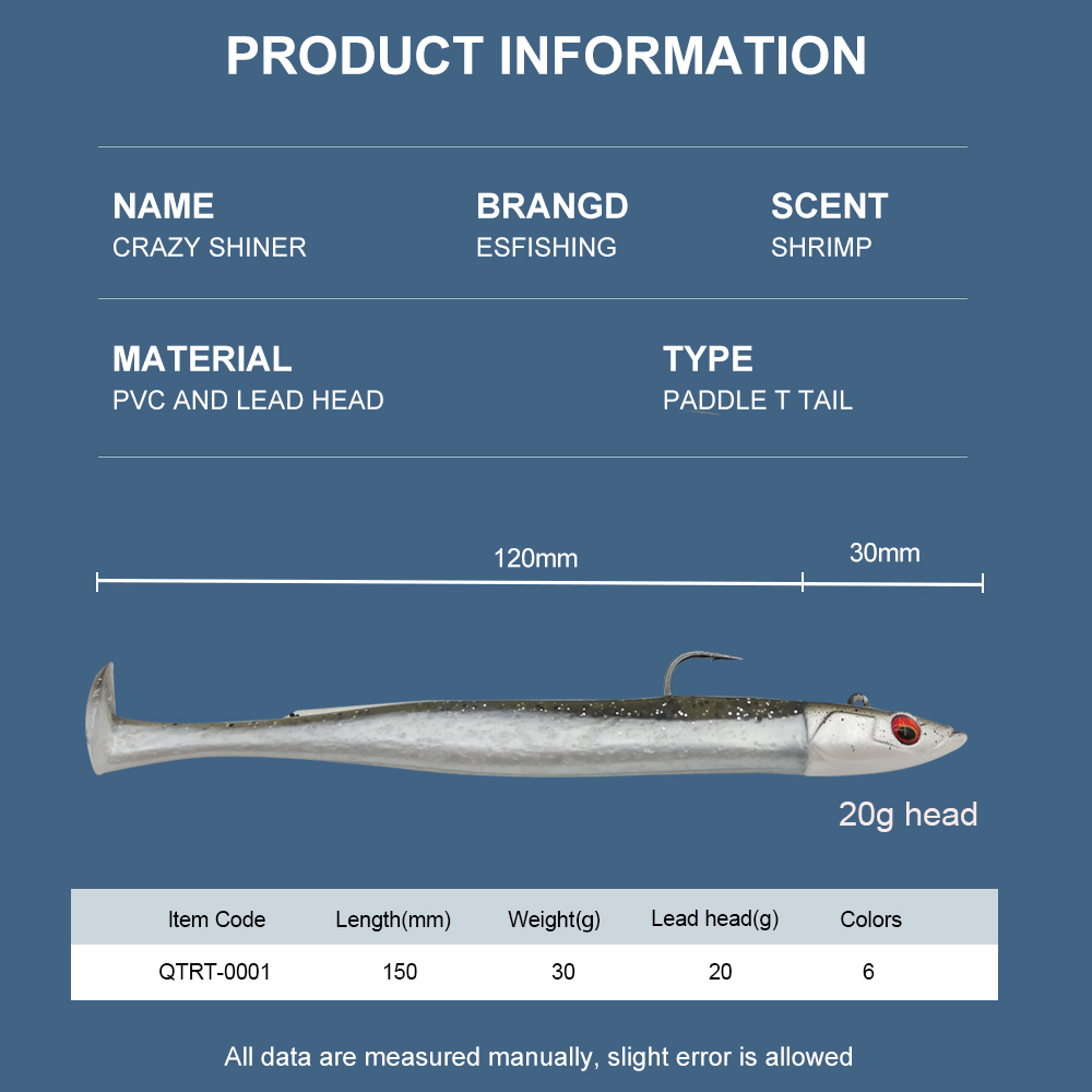 ESFISHING Iscas de Pesca Macia - Fishing Lure Soft Plastic avaliação e preço
