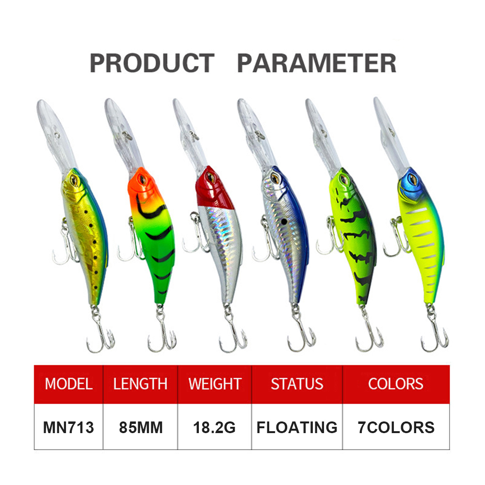 8.5cm 18.2g iscas de pesca flu - Fishing Lure Jerkbait avaliação e preço